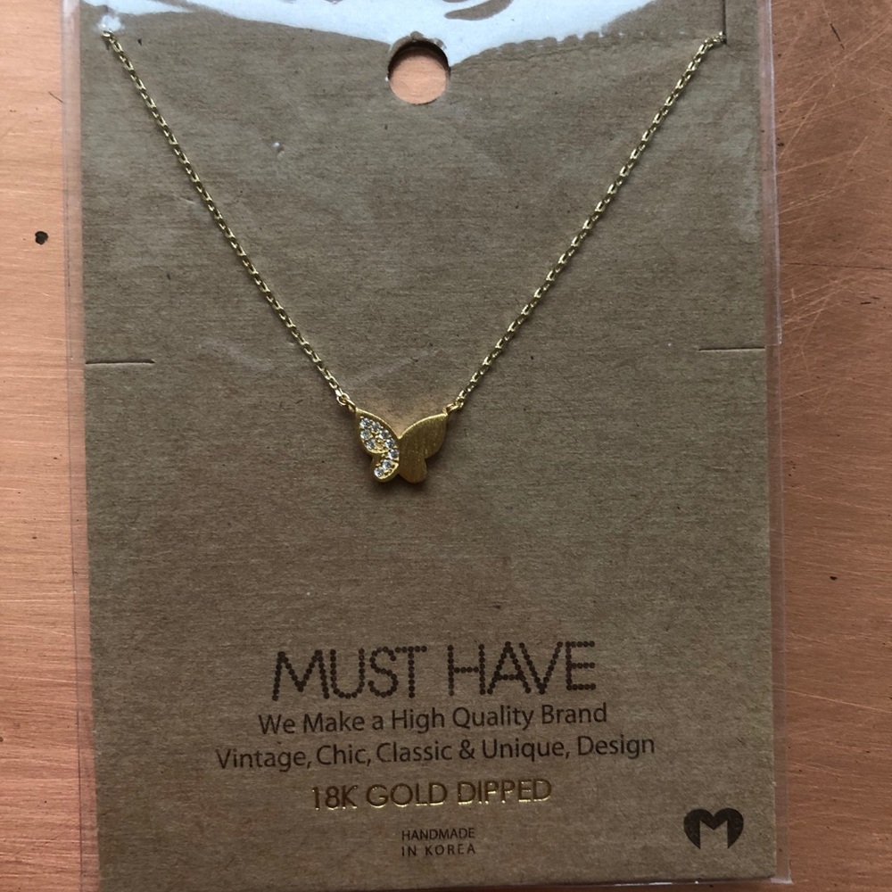 Gold Butterfly Necklace